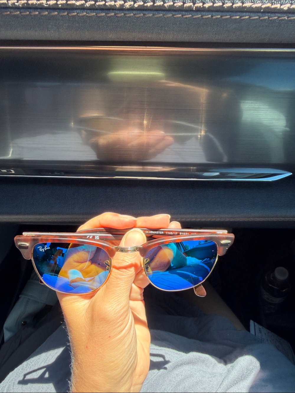 Rayban Clubmaster Tortoise Shell Sunglasses - Picture 2 of 5